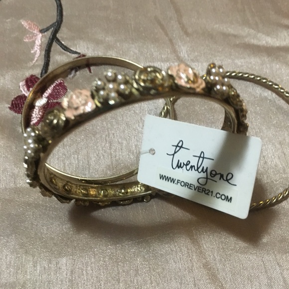 Forever 21 Tri-Pack Gold-color Bracelets - Picture 2 of 7
